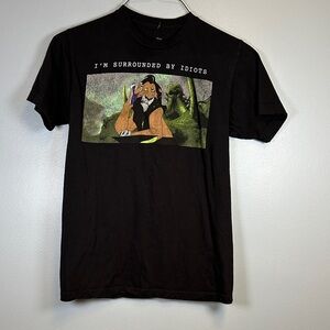 Disney Black Scar Graphic Tee Mens Small